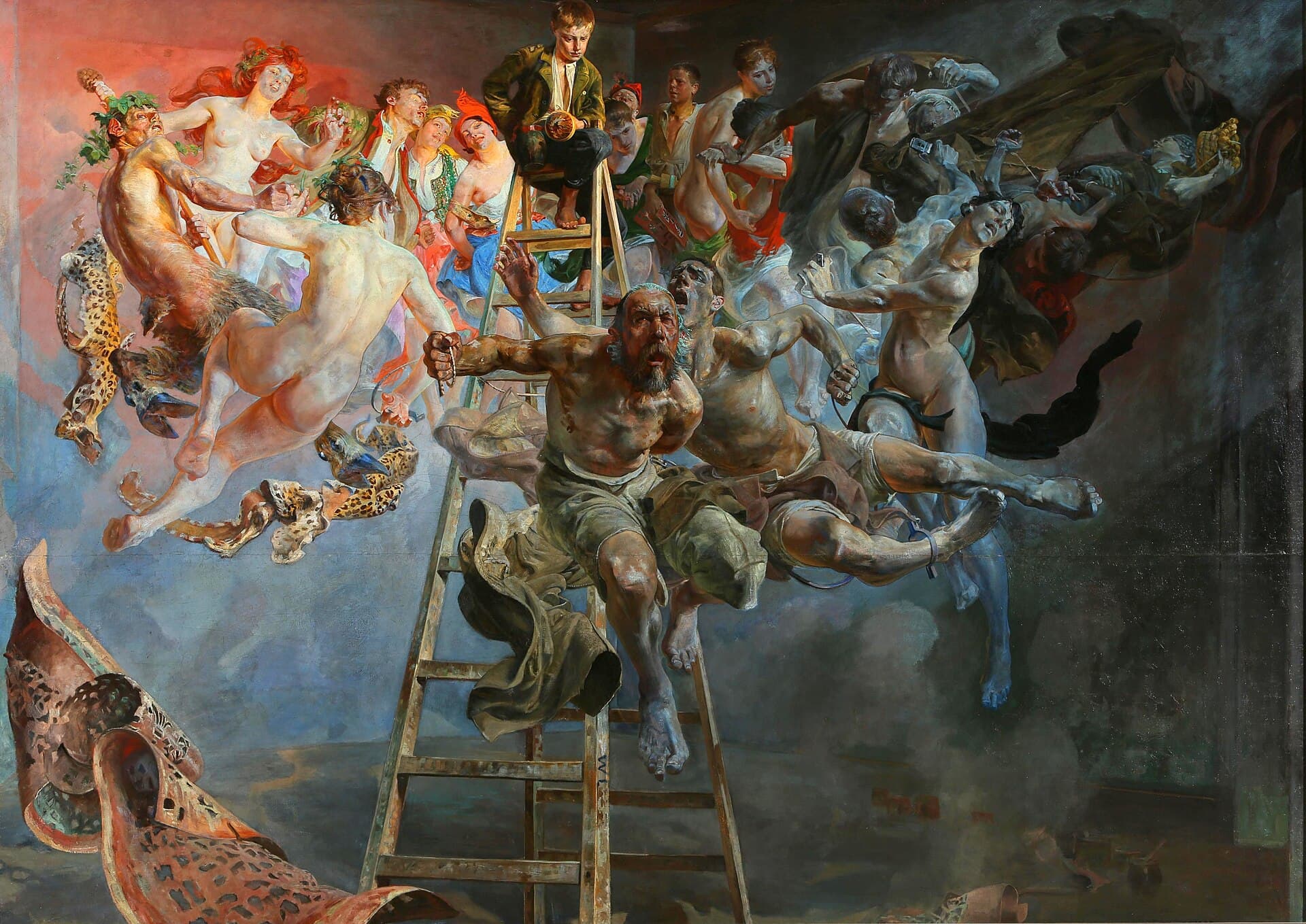 Jacek Malczewski, Błędne koło 1895-97, Muzeum Narodowe Poznań — symboliczna wizualizacja polskiego losu jako wirującego kręgu, źródłowa metafora polskiego thrillera